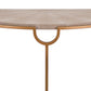 Vogue Shagreen Demilune Console Ivory Grey And Brass By Regina Andrew | Console Tables | Modishstore - 4