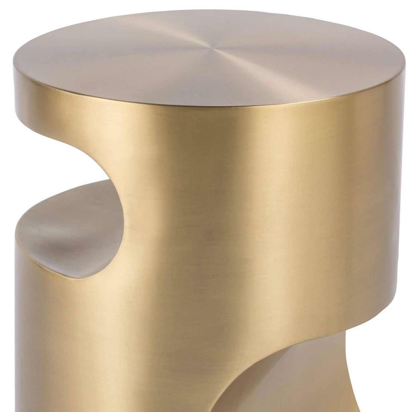 Nathan Side Table Brass By Regina Andrew | Side Tables | Modishstore - 4