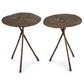 Lotus Table Large Set Of 2 Antique Brass By Regina Andrew | Side Tables | Modishstore - 2