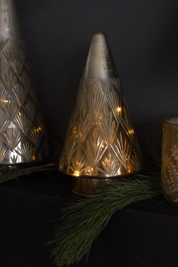Winter Light Tree Set Of 2 By Accent Deecor | Tabletop Trees | Modishstore - 3