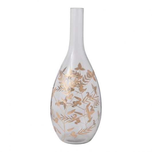 Gild Leaf Vase By Accent Decor | Vases | Modishstore - 2