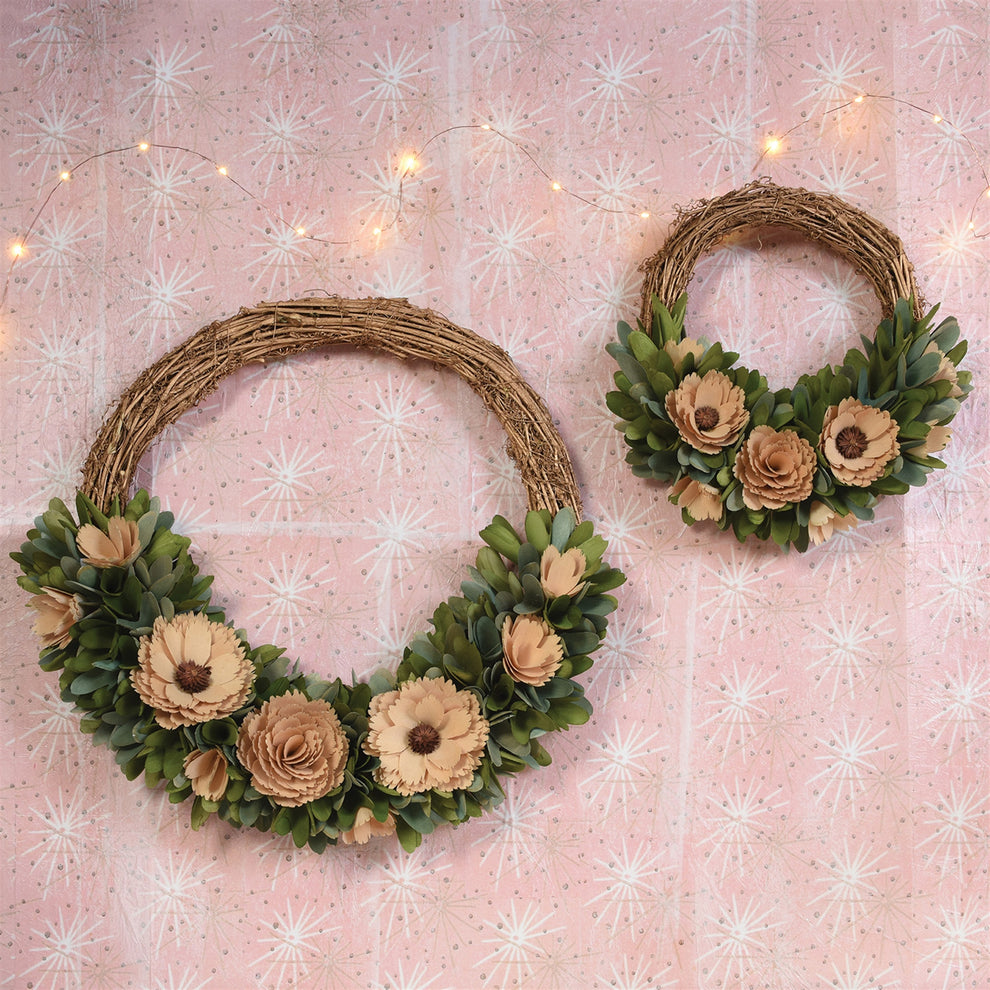 Homart Wood Shaving Wreath-6