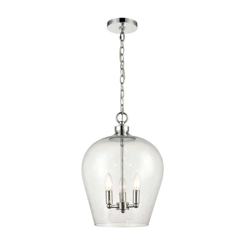 Darlene 3-Light Pendant with Seedy Glass by ELK Lighting | Modishstore | Pendant Lamps