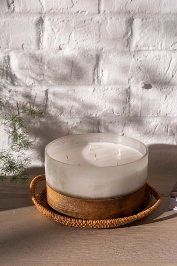 Tranquility Glass Candleholder By Accent Decor | Candles | Modishstore - 1