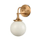 Beverly Hills Vanity Light in Satin Brass with White Feathered Glass by ELK Lighting-5