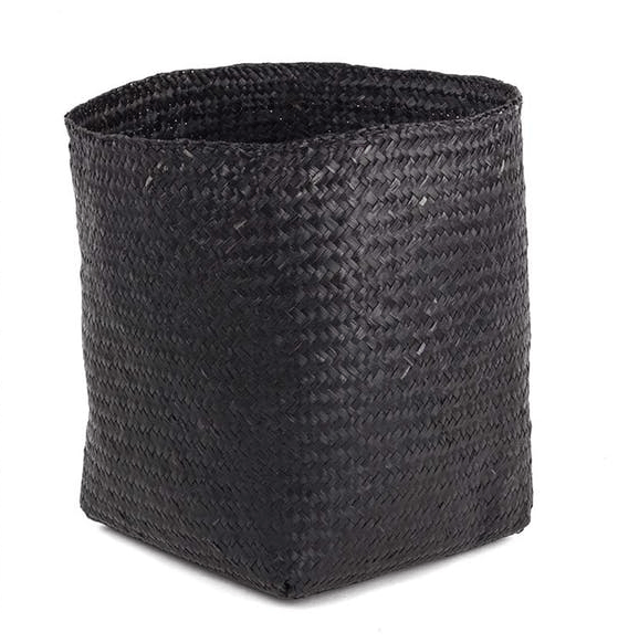 Cyper Basket-Black/Natural Set of 6 By Texture Designideas | Bins, Baskets & Buckets | Modishstore-2