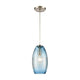 Ebbtide 1-Light Mini Pendant and Lightly Textured Glass by ELK Lighting | Modishstore | Pendant Lamps