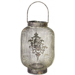 A&B Home Ophira Golden Hanging Candle Lantern - Set Of 2