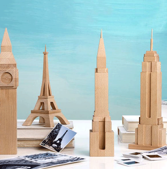 Building Blocks Sculpture Set of 4 By Texture Designideas | Sculptures | Modishstore