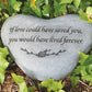 Garden Age Supply Memorial Heart Stone - If love could have saved you | Garden Sculptures & Statues | 31225 |  Modishstore  - 2