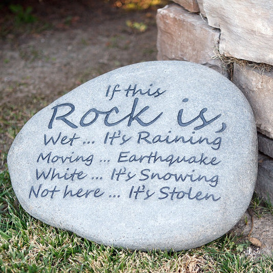 Garden Age Supply Miracle 10-13" River Stone - If this Rock is | Garden Sculptures & Statues | 31229 |  Modishstore 