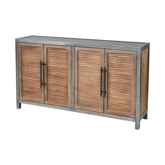 Sterling Industries Badlands Drifted Oak 2-Door Cabinet | Modishstore | Cabinets
