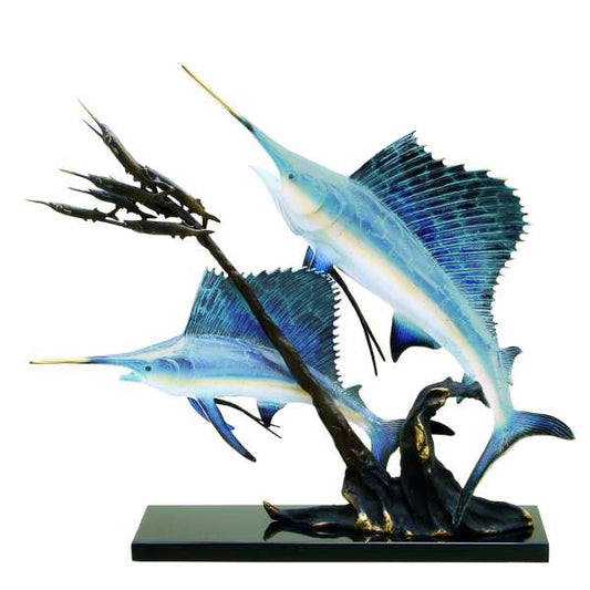 Sailfish Going After Ballyhoo By SPI Home | Home Accents | Modishstore