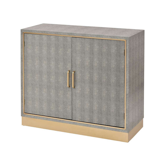 Sands Point 2-Door Cabinet in Grey and Gold ELK Home | Cabinets | Modishstore