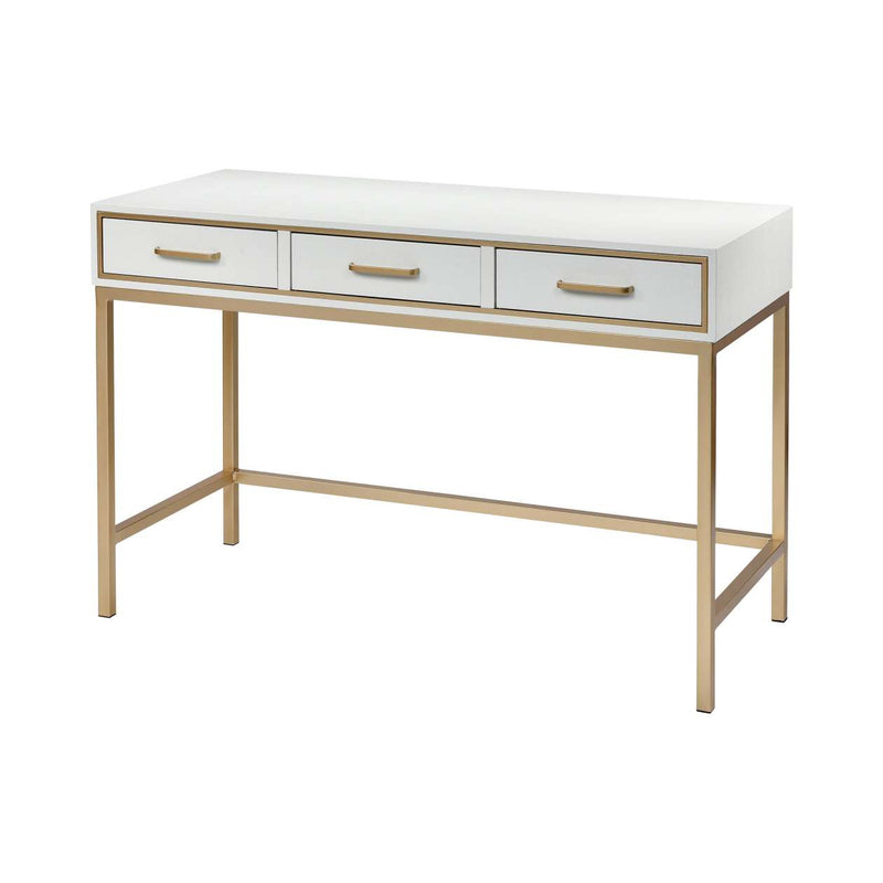 Sands Point 3-Drawer Desk in Off-white and Gold ELK Home | Drawers | Modishstore