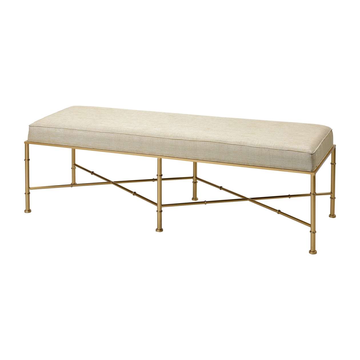 Gold Cane Triple Bench ELK Home | Stools & Benches | Modishstore