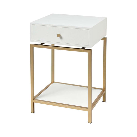 Clancy Accent Table in White ELK Home | Accent Tables | Modishstore