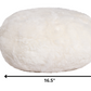 White Short-Hair Sheepskin - Ottoman Pouf By Homeroots | Poufs | Modishstore - 2