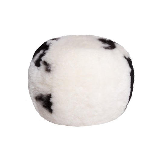 Spotted Short-Hair Sheepskin - Floor Cushion By Homeroots | Poufs | Modishstore