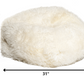 White Short-Hair Sheepskin Bean Bag By Homeroots | Poufs | Modishstore - 2