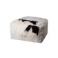 Spotted Short-Hair Sheepskin Cube Pouf By Homeroots | Poufs | Modishstore - 3