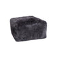 Brisa Short-Hair Sheepskin Cube Pouf By Homeroots | Poufs | Modishstore