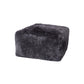 Brisa Short-Hair Sheepskin Cube Pouf By Homeroots | Poufs | Modishstore - 3