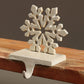 HomArt Snowflake Stocking Holder - Cast Iron - Antique White - Set of 4 - Feature Image | Modishstore | Holiday