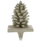 HomArt Pinecone Cast iron Stocking Holder - White - White - Set of 4-2