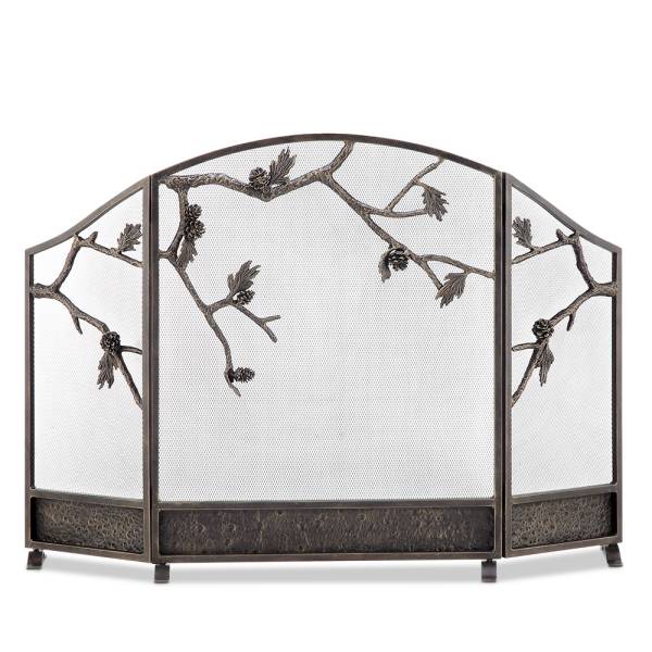 Pinecone Fireplace Screen By SPI Home | Fireplace Accessories | Modishstore-2