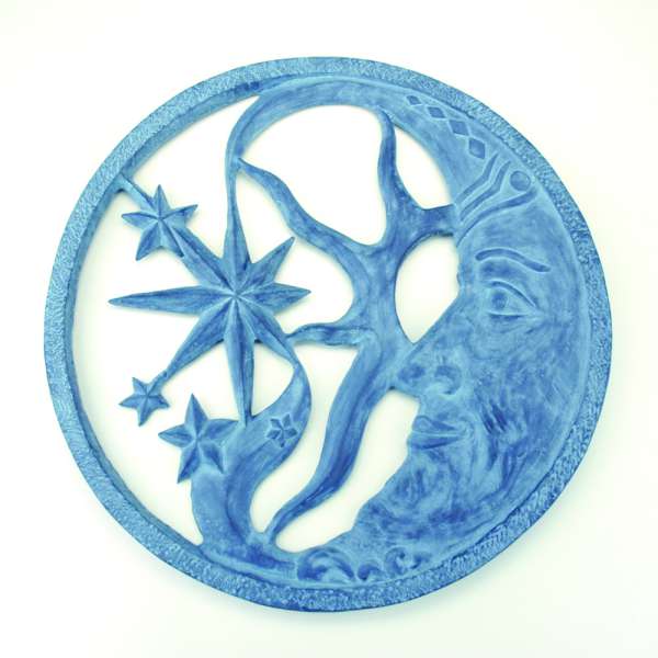 Moon and Star Wall Plaque By SPI Home | Wall Decor | Modishstore