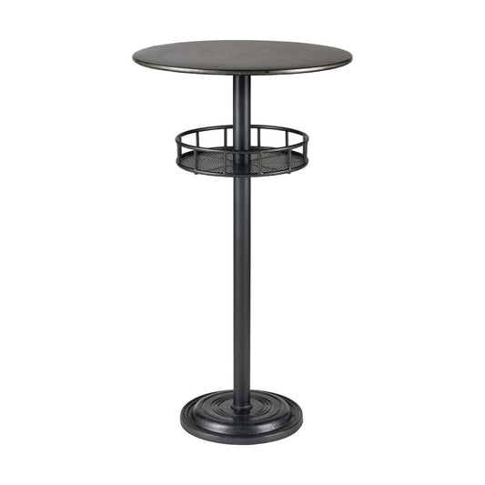 Parton Bar Table in Dark Pewter and Galvanized Steel ELK Home | Bar Table | Modishstore