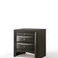 Gray Oak Rubber Wood Nightstand By Homeroots | Nightstands | Modishstore
