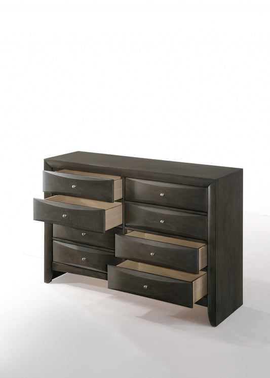 Gray Oak Rubber Wood Dresser By Homeroots | Dressers | Modishstore