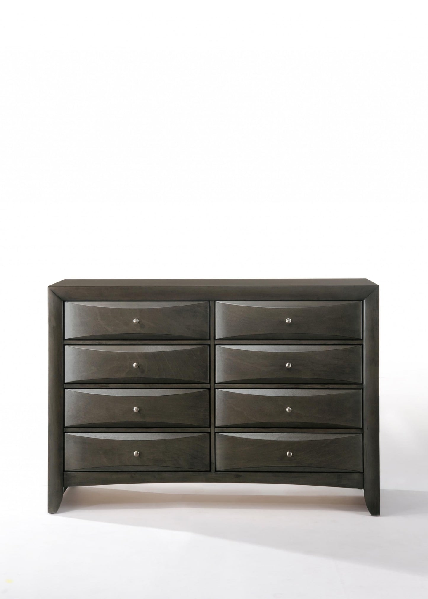 Gray Oak Rubber Wood Dresser By Homeroots | Dressers | Modishstore - 2