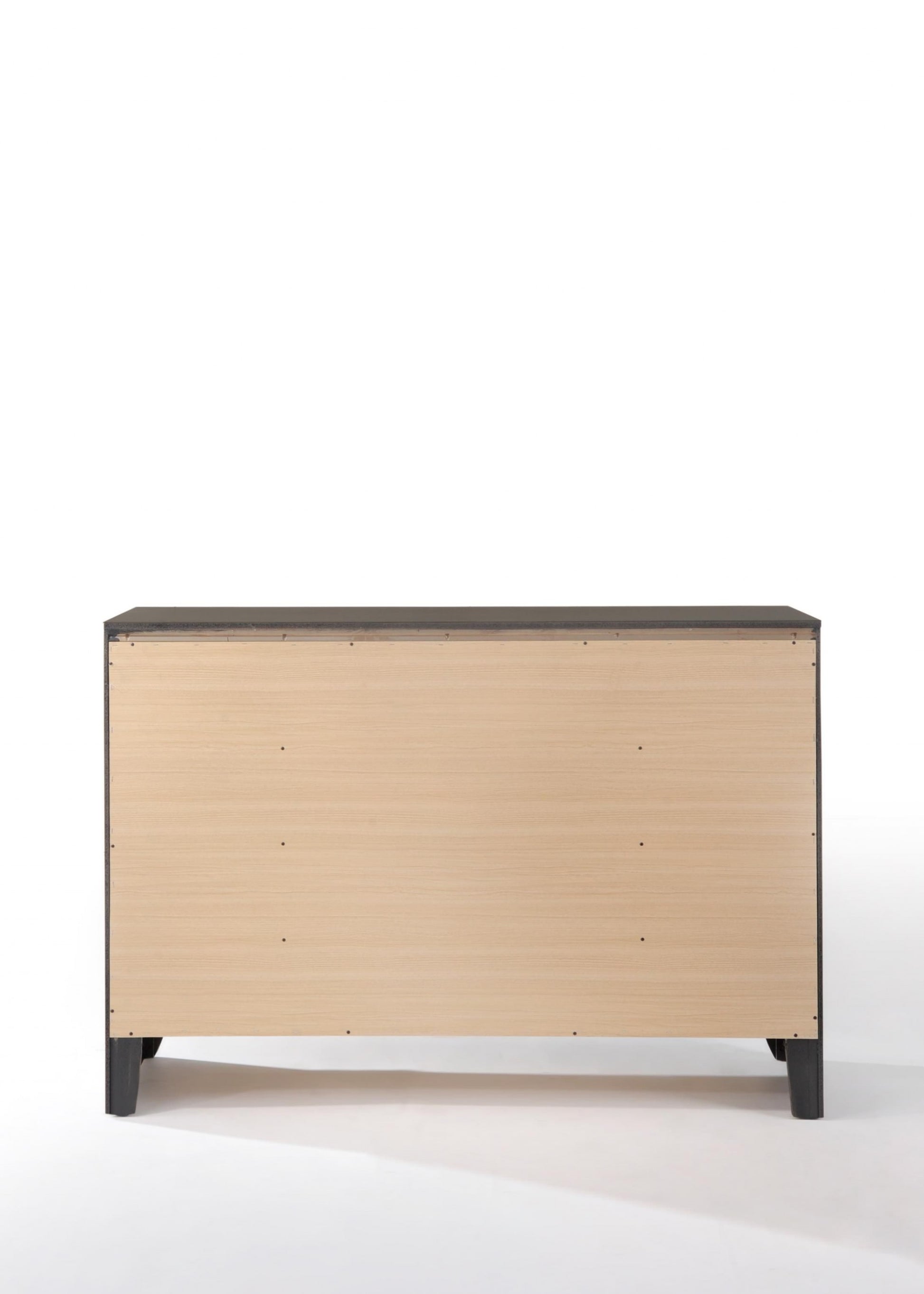 Gray Oak Rubber Wood Dresser By Homeroots | Dressers | Modishstore - 4