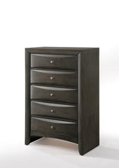 Gray Oak Rubber Wood Chest By Homeroots