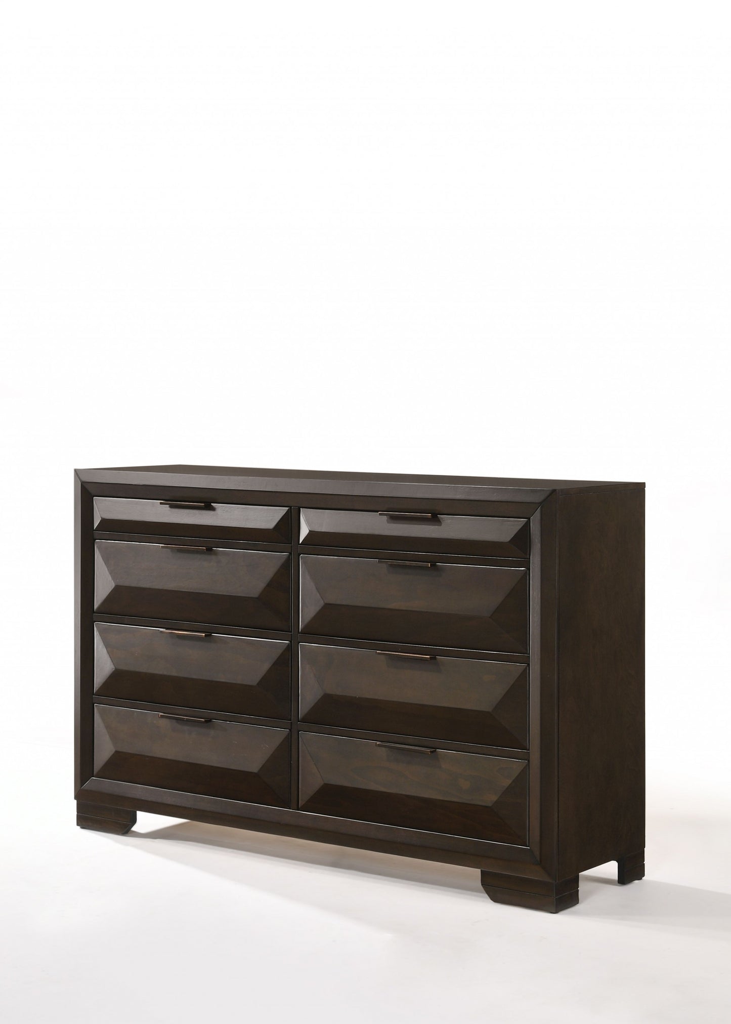 Espresso Rubber Wood Dresser By Homeroots | Dressers | Modishstore - 3