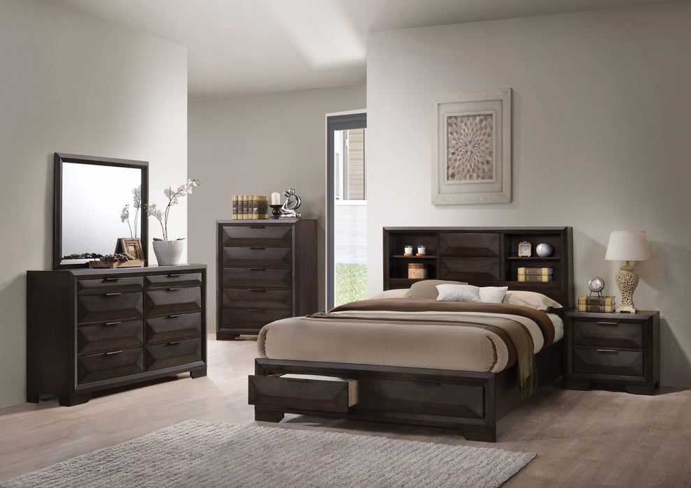 Espresso Rubber Wood Chest By Homeroots - 318727 | Drawers | Modishstore - 4