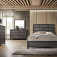 Weathered Gray Eastern King Bed By Homeroots | Beds | Modishstore