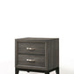 Distressed Gray Nightstand By Homeroots | Nightstands | Modishstore