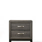Distressed Gray Nightstand By Homeroots | Nightstands | Modishstore - 2