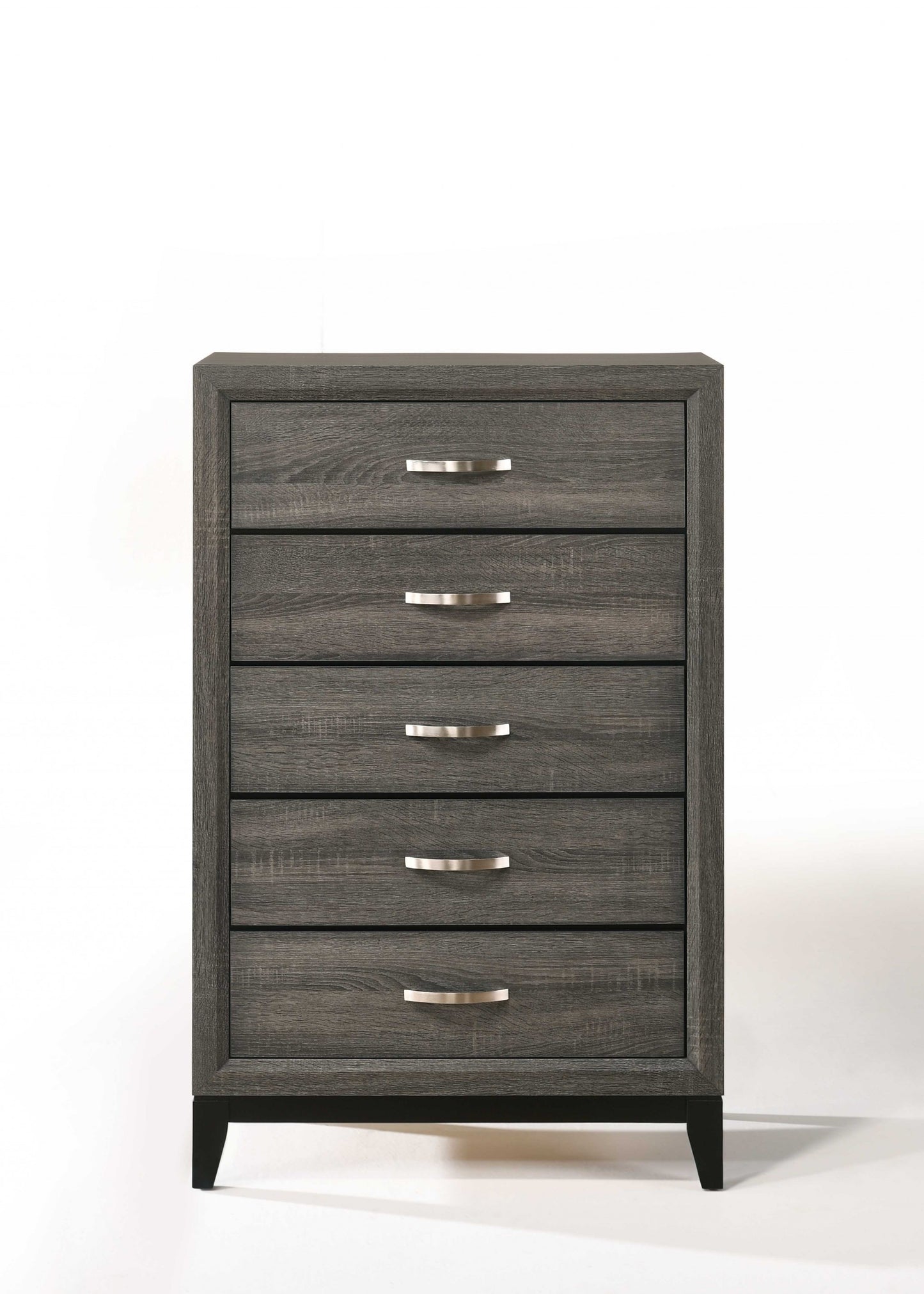 Weathered Gray Paper Veneer Chest By Homeroots | Drawers | Modishstore - 2