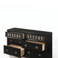 Black Engineered Wood And Nickel Brushed Metal Dresser By Homeroots | Dressers | Modishstore - 2