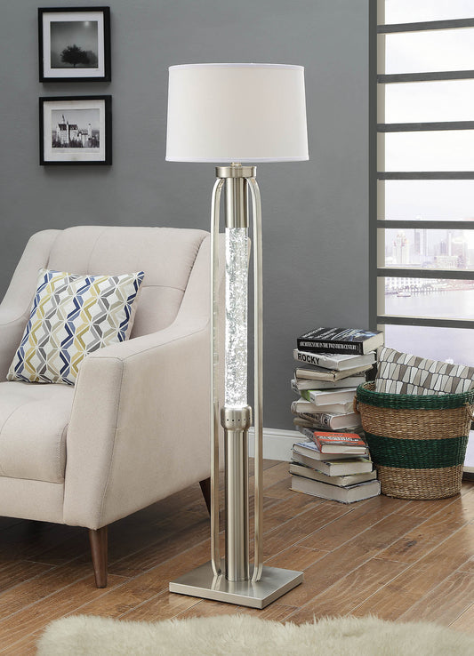 Sand Nickel Floor Lamp By Homeroots | Floor Lamps | Modishstore