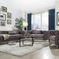 Dark Gray Velvet Sofa w Pillows By Homeroots - 318845 | Sofas | Modishstore - 2