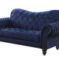 Navy Velvet Loveseat By Homeroots | Loveseats | Modishstore