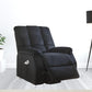 Black Velvet Recliner With Power Lift And Massage By Homeroots | Recliners | Modishstore - 2
