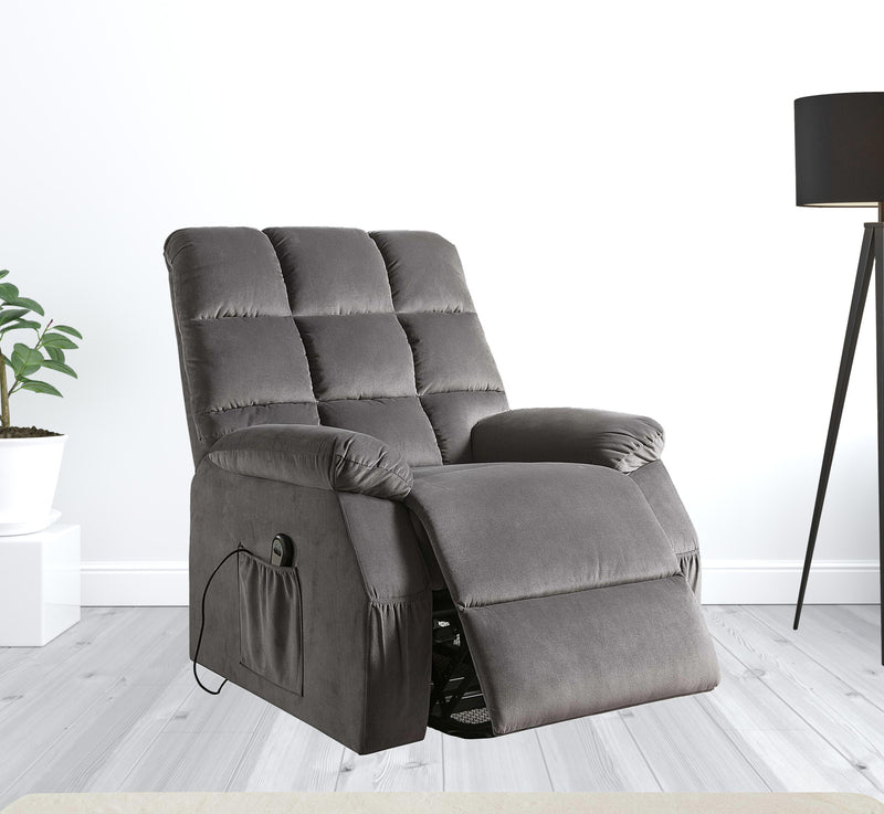 34" Gray Recliners By Homeroots | Recliners | Modishstore