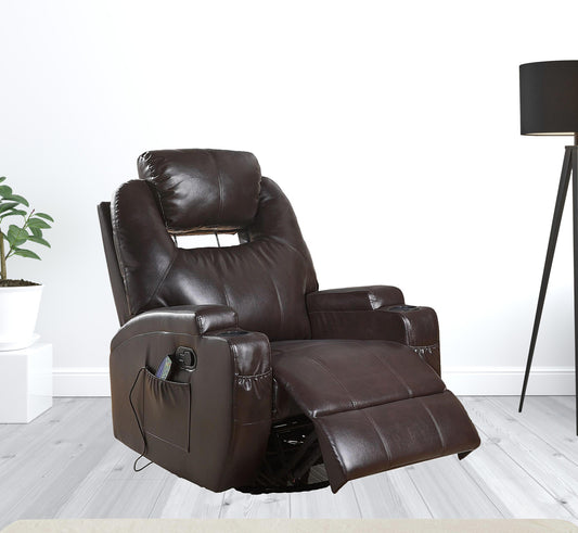 34" Brown Recliners By Homeroots | Recliners | Modishstore